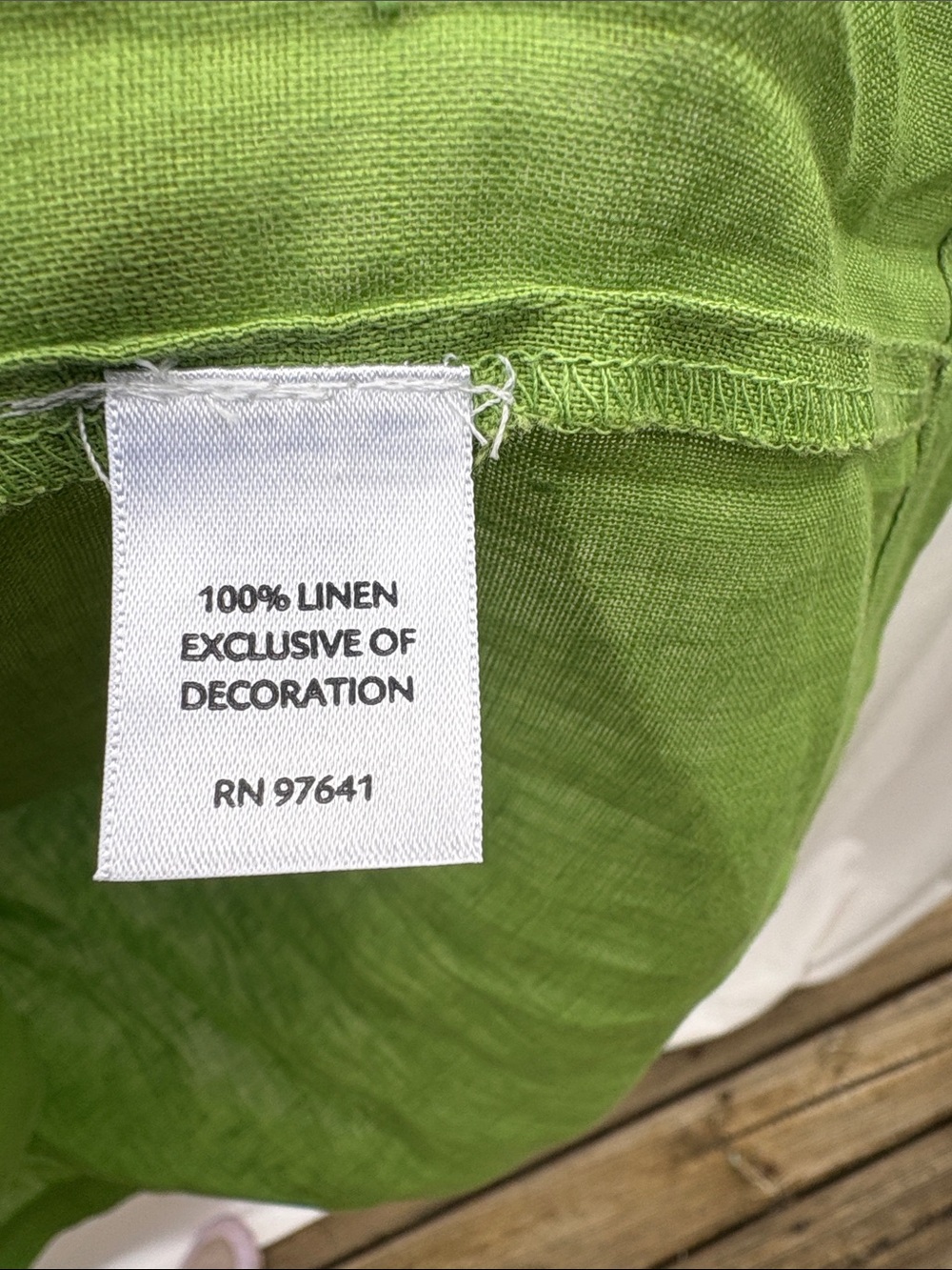 J. Jill Light Green Linen Pintuck Blouse - Picture 3 of 10